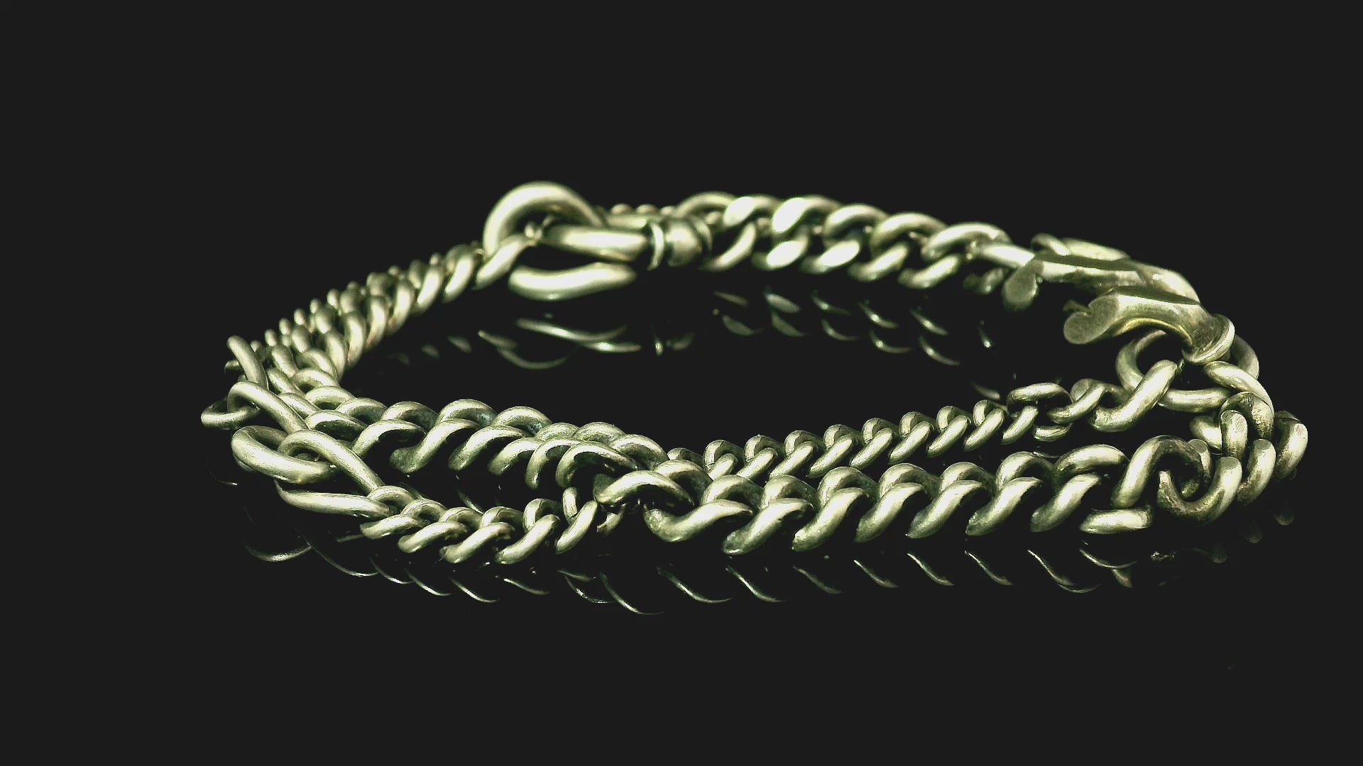 bracelet two chains ring
