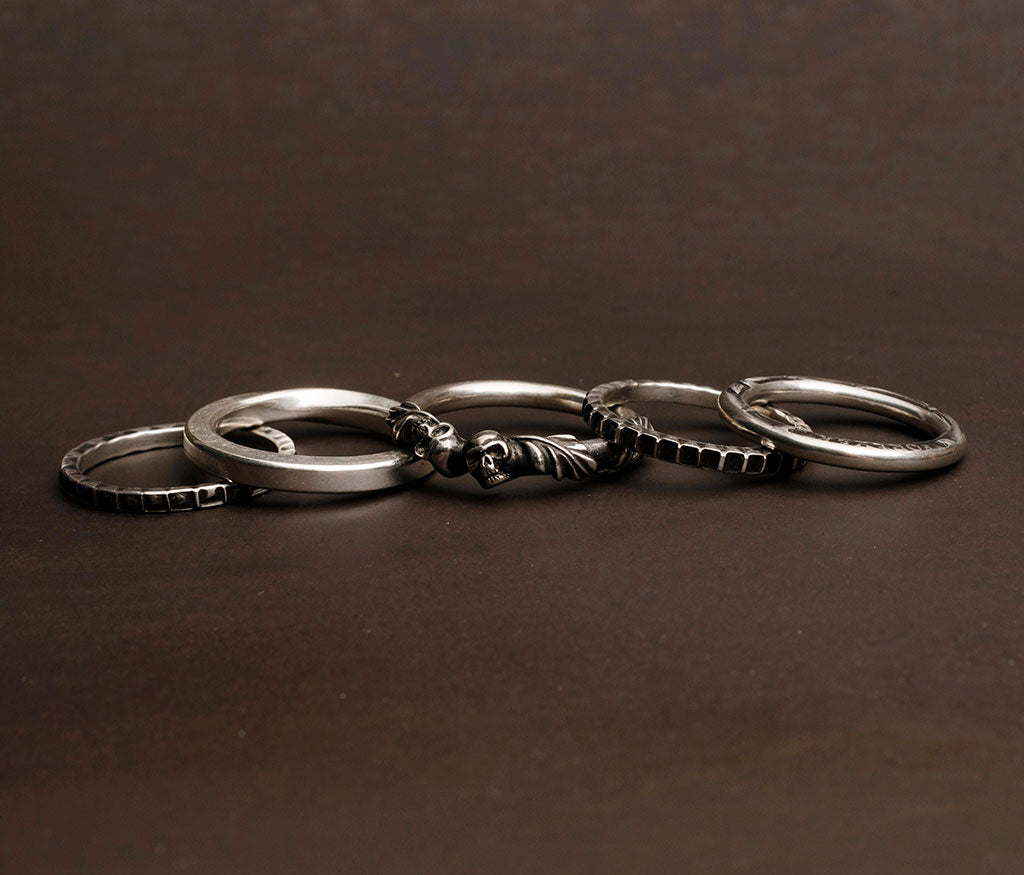 5 ring combination skull