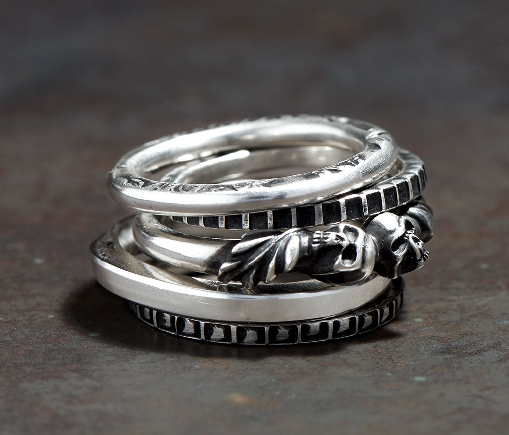 5 ring combination skull