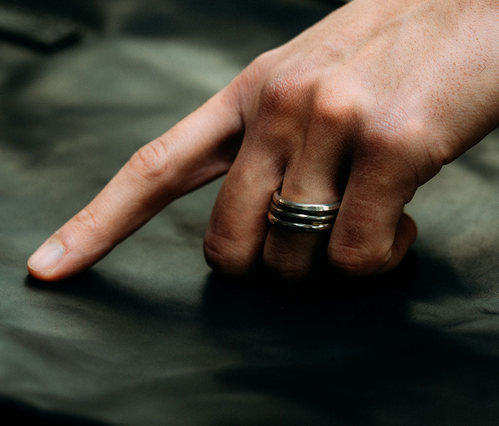 ring classic round hammered – werkstatt-munchen
