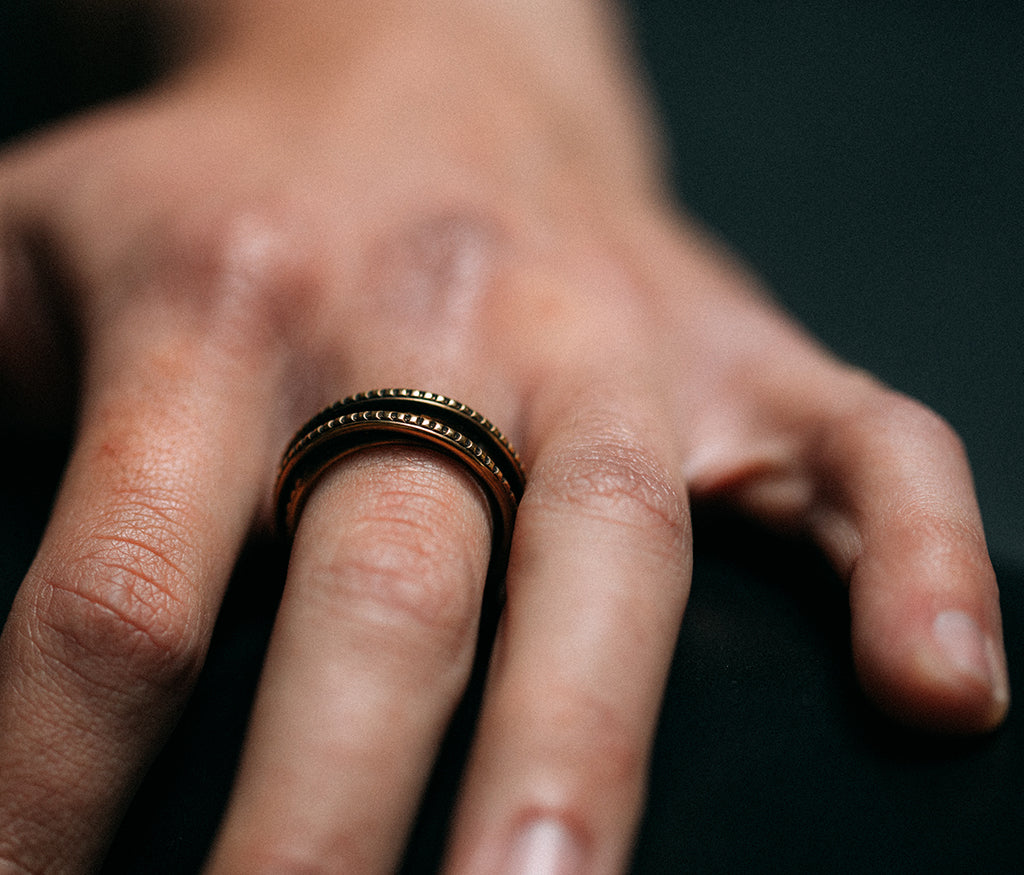 ring wound trace gold