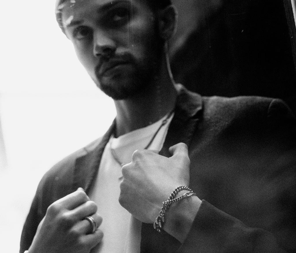 bracelet two chains ring