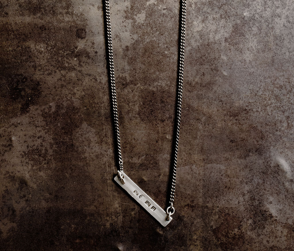 necklace name plate