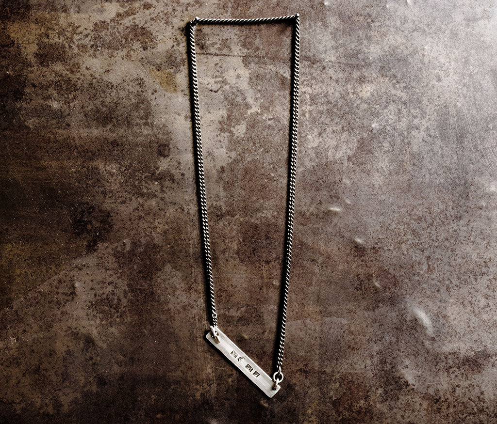 necklace name plate