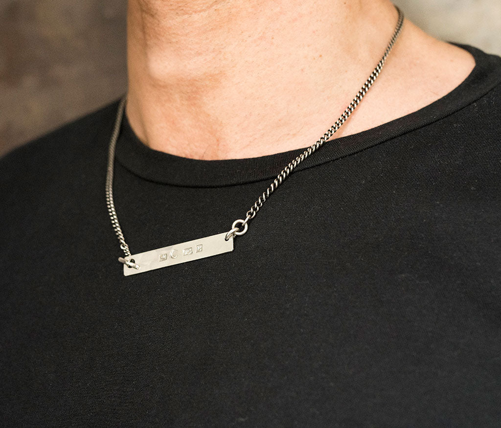necklace name plate