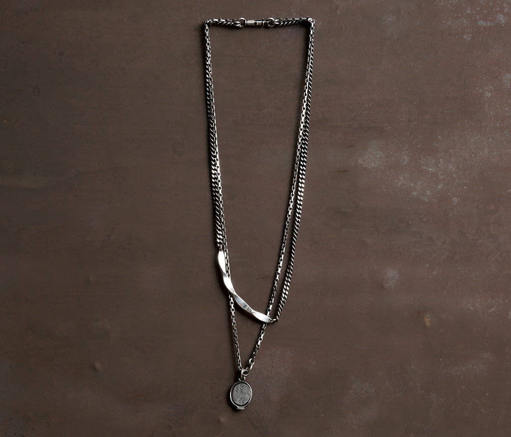 アクセサリー Werkstatt Munchen M1975 L necklace facets – werkstatt-munchen