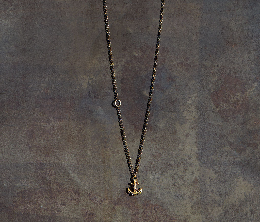 chain mini anchor gold – werkstatt-munchen