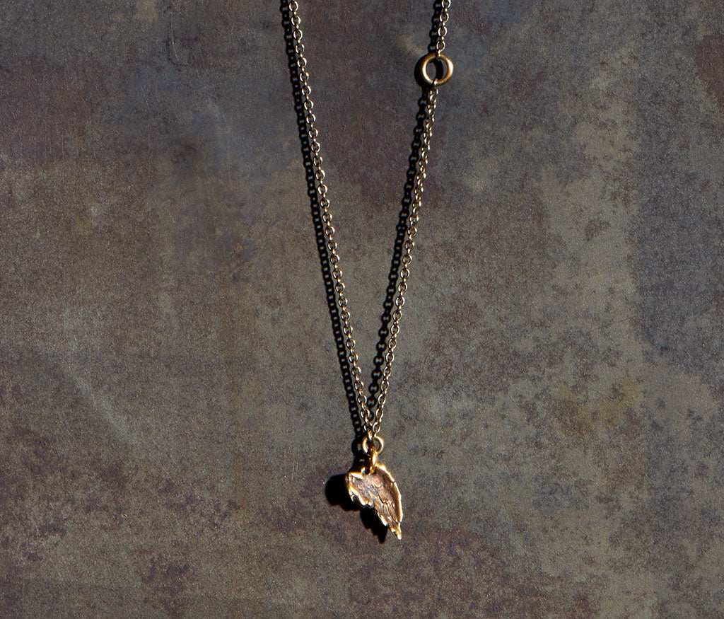 chain mini eagle wing gold