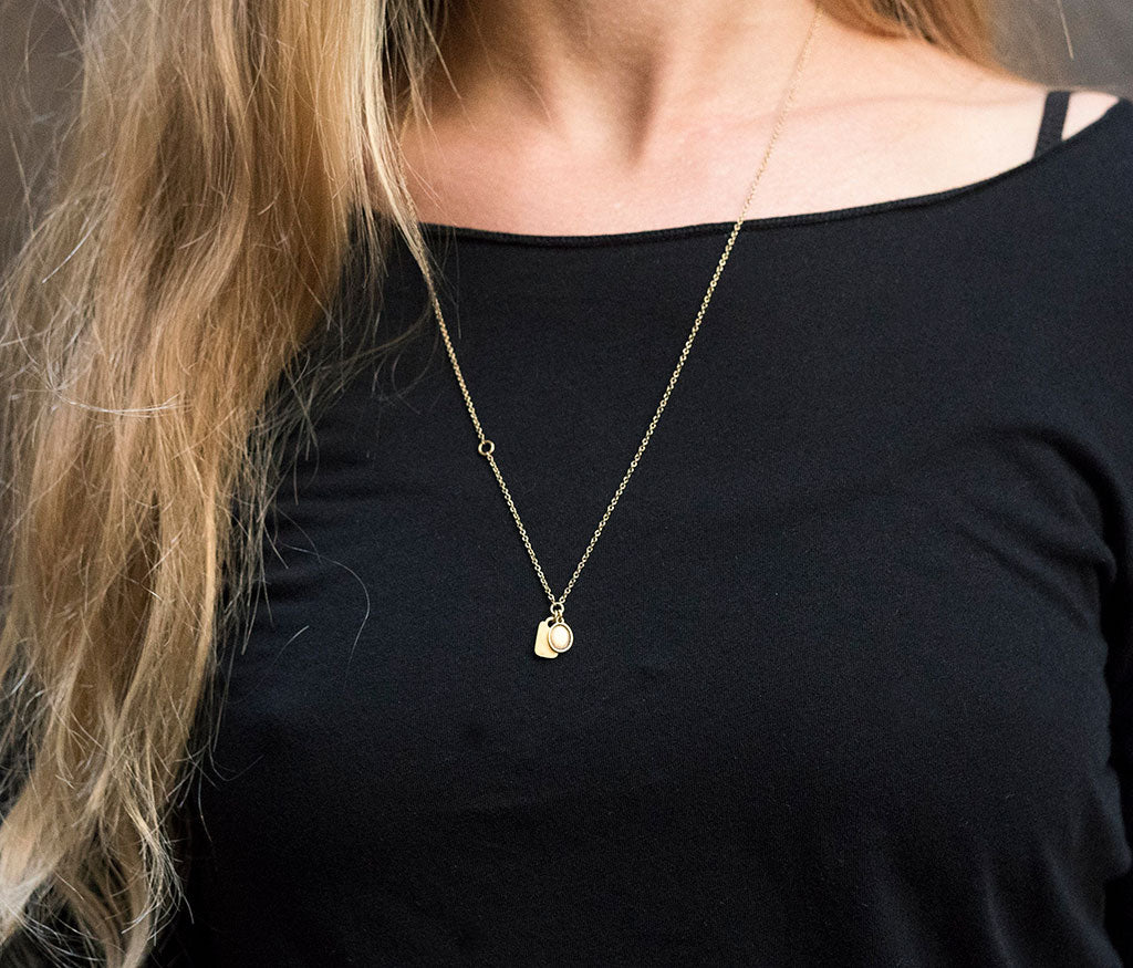 象*字様 WERKSTATT:MÜNCHEN chain mini two ta chain mini two tags gold – werkstatt-munchen