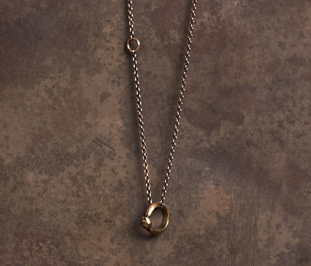 chain mini ring gold