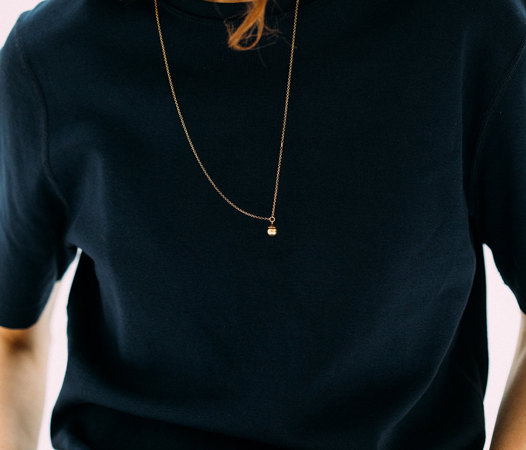 chain mini pearl gold – werkstatt-munchen
