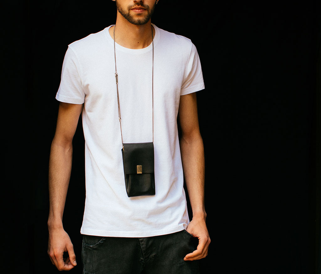 phone purse hammered