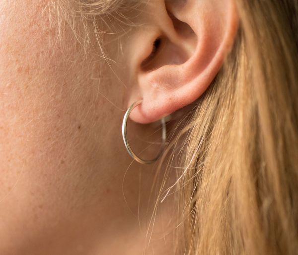 WERKSTATT:MUNCHEN Earrings Fine Hammered